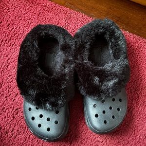 Crocs with fur inside!